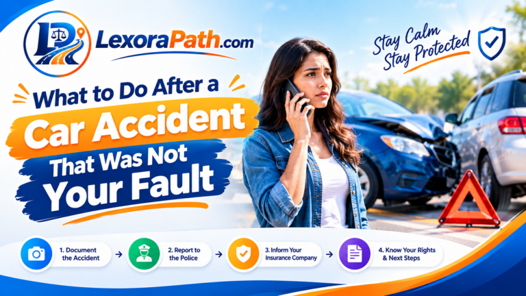 What to Do After a Car Accident That Was Not Your Fault